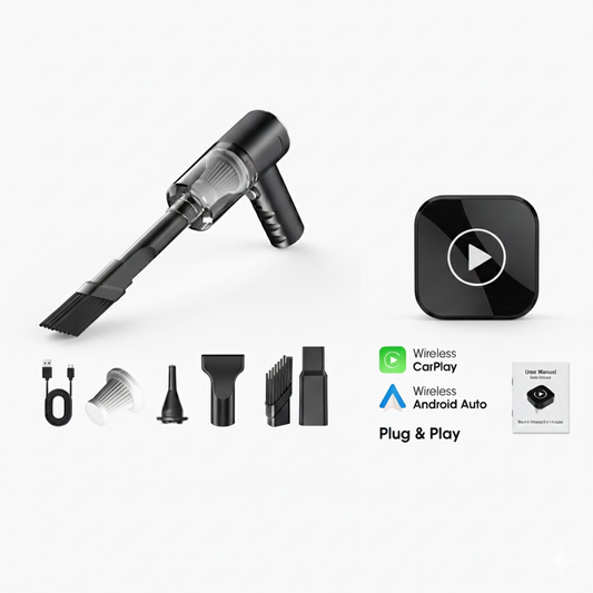 The Ultimate Drive Bundle | CarHero™ Wireless Adapter + CarHero™ Mini Vacuum